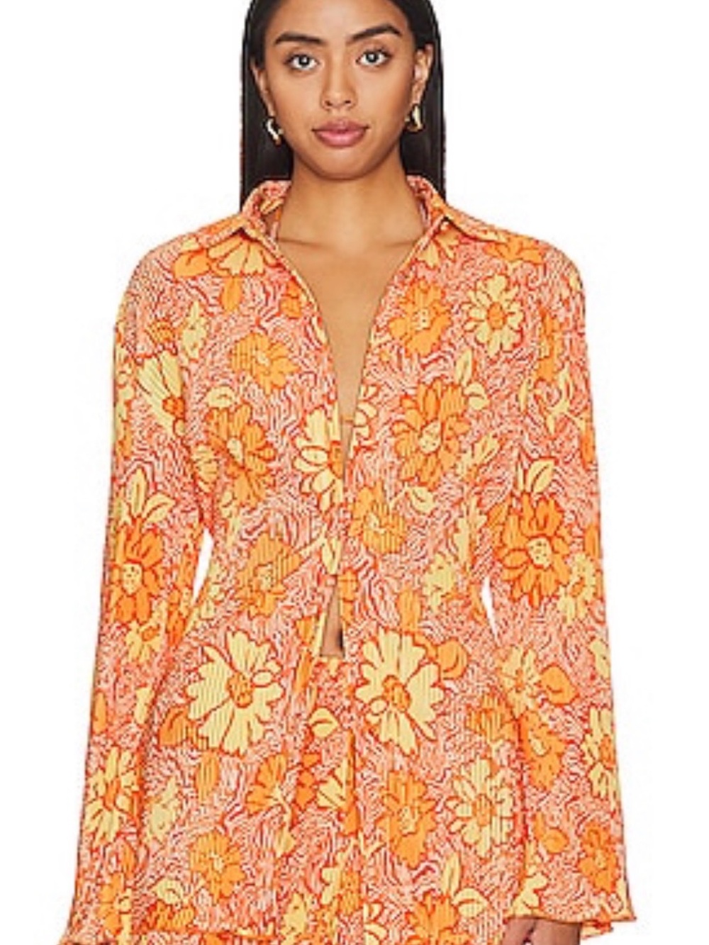 Camila Coelho Orange & Yellow Floral set